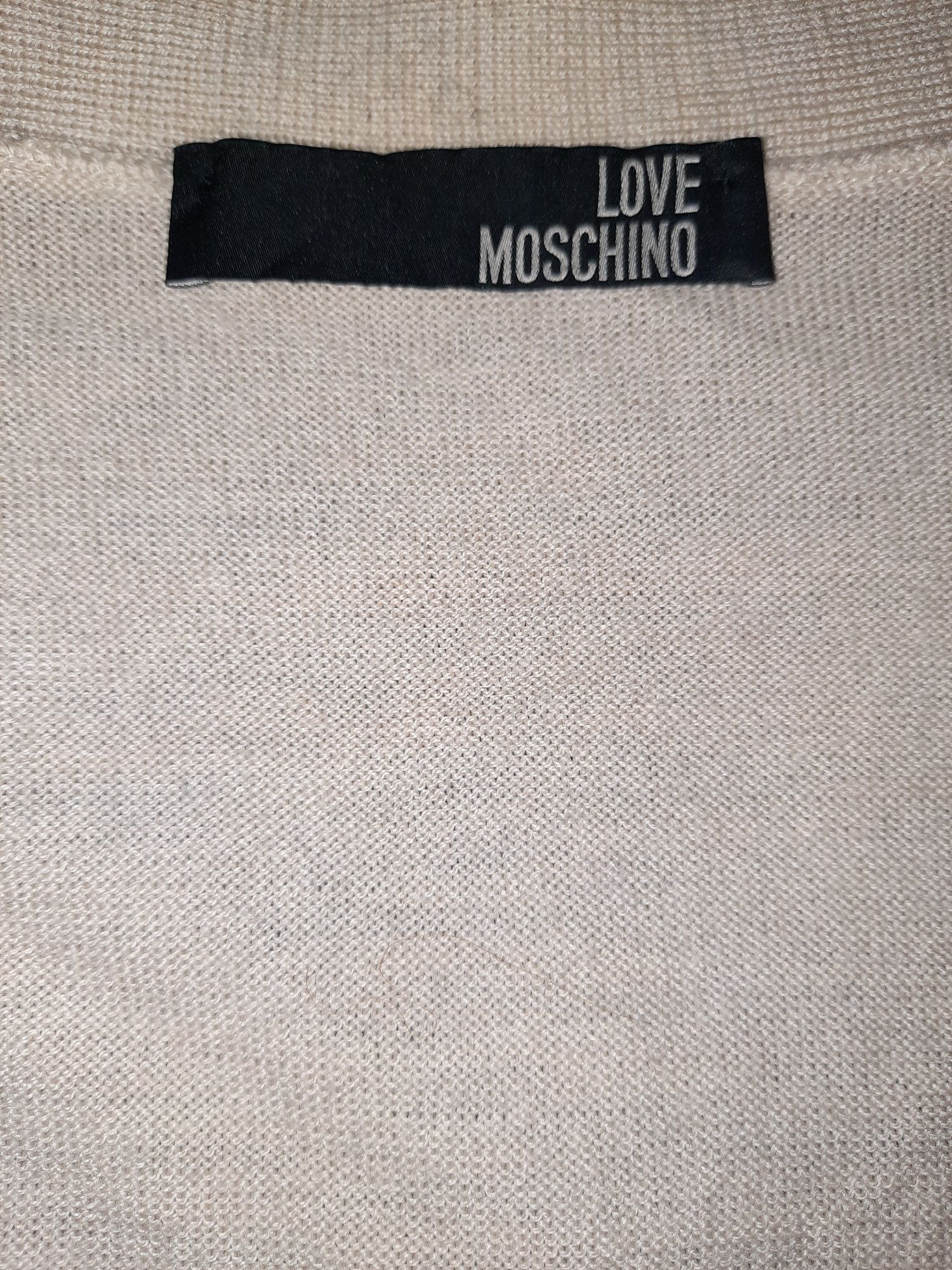 Damska bluzka Love Moschino z delikatnej wełny merino