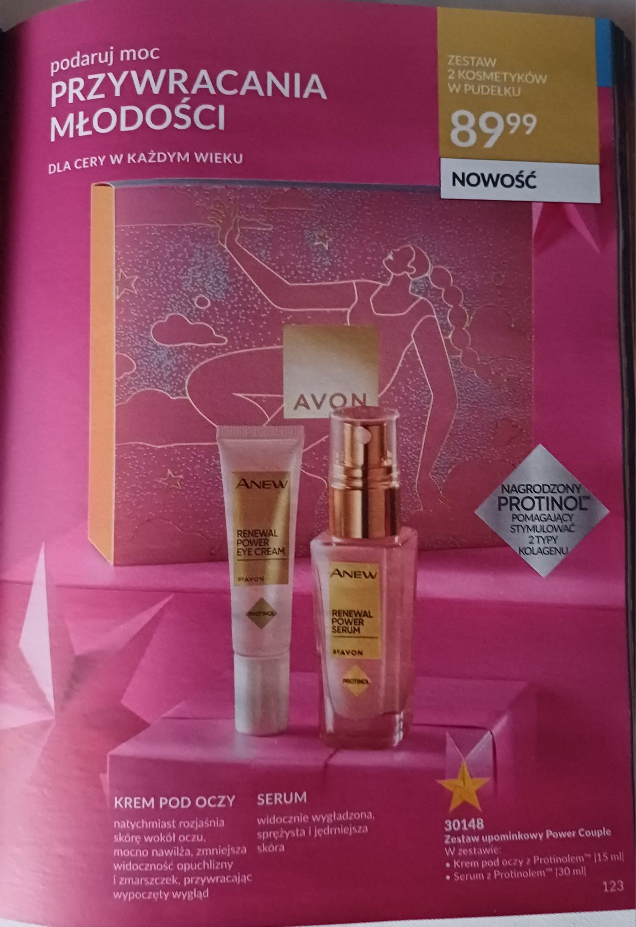 Zestaw Anew z protinolem avon