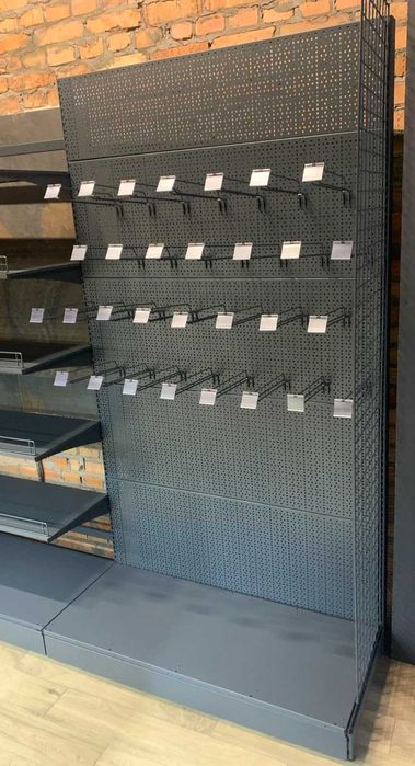 Торгові стелажі. Каса прилавок. Вітрина стелаж. Торгове обладнання