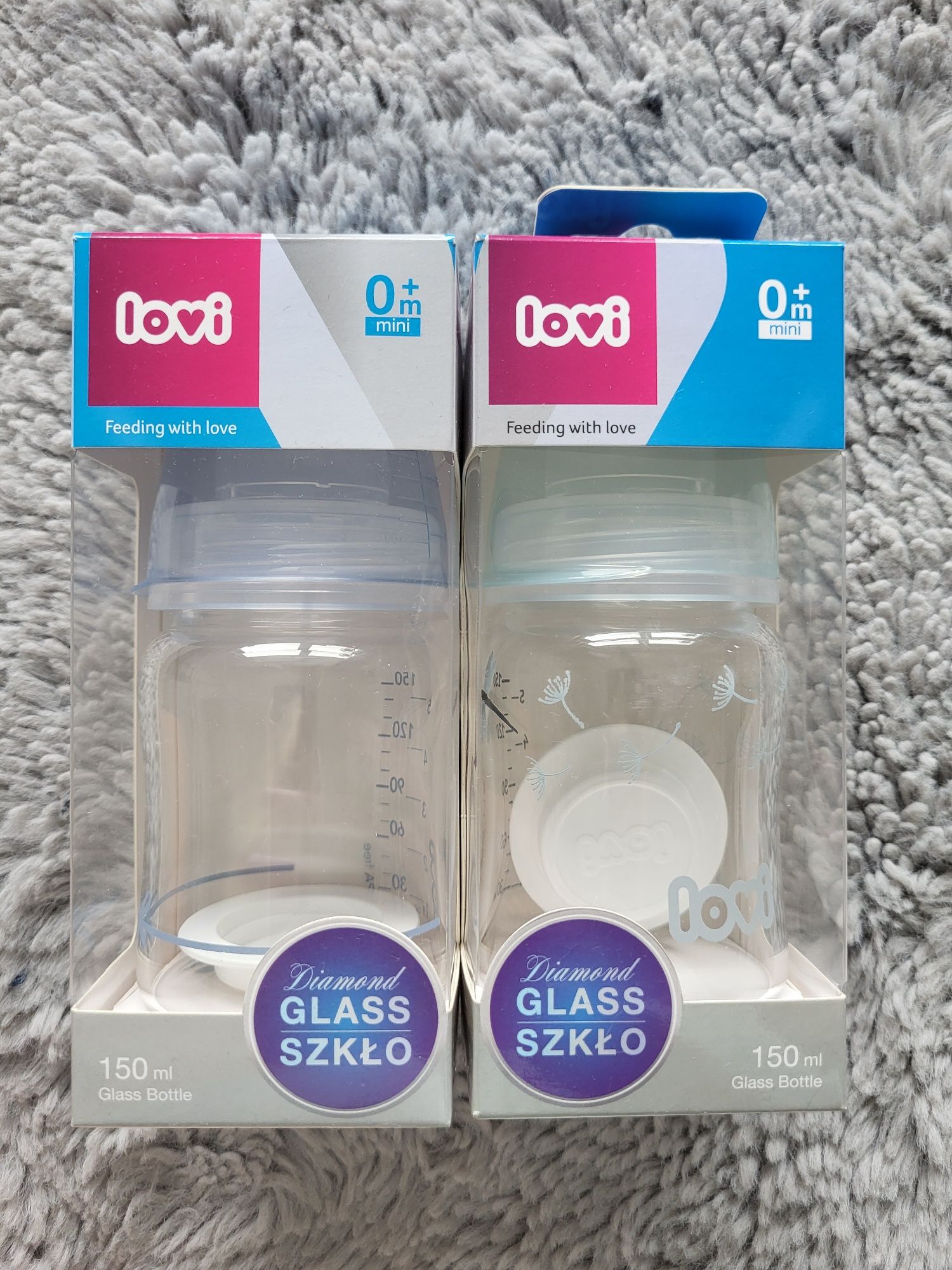Lovi szklana butelka do karmienia 150ml 2szt