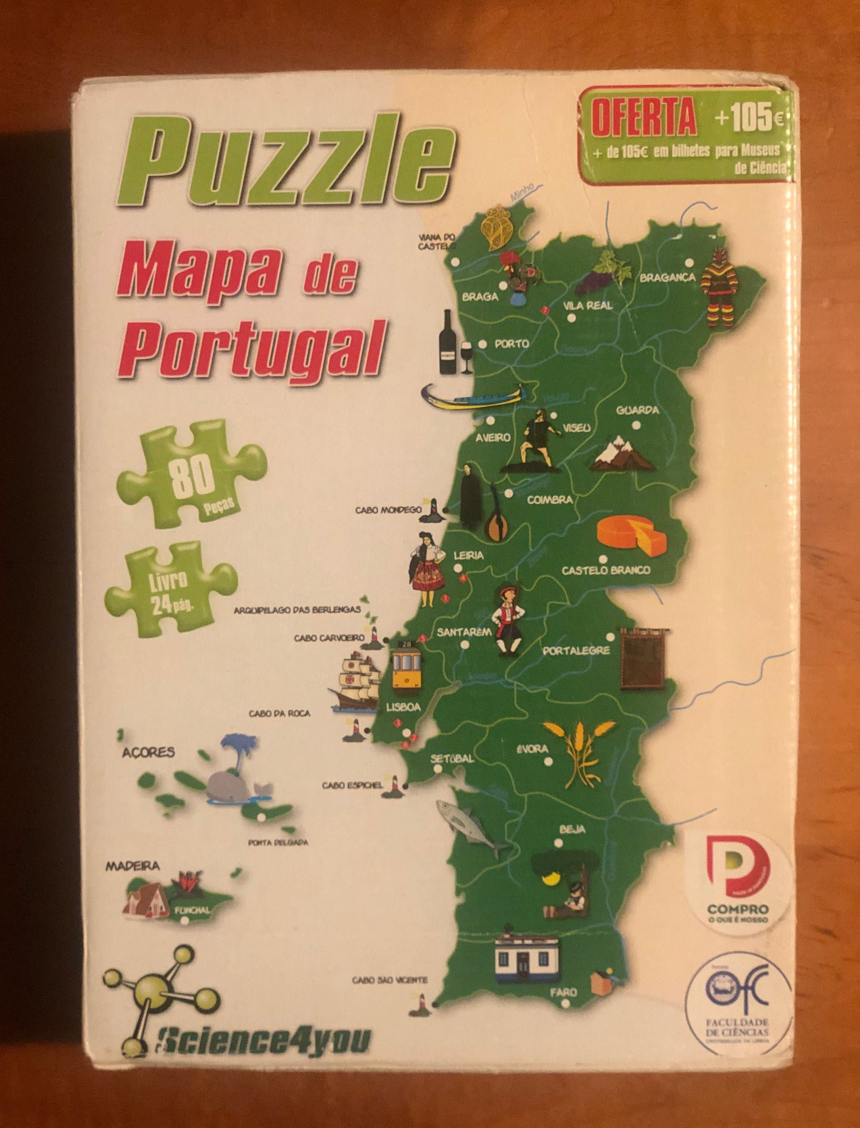 4 puzzles didáticos e entretenimento