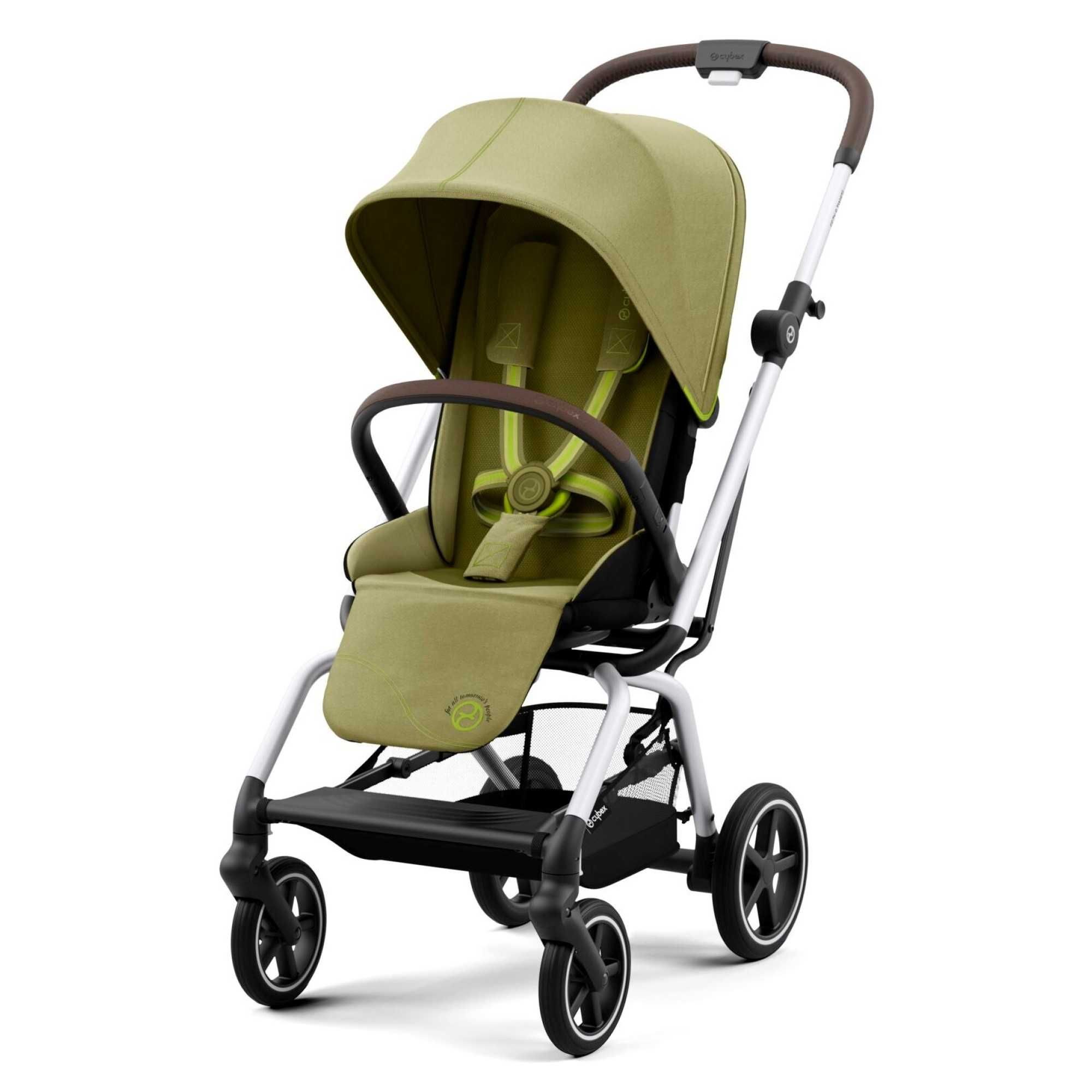 Cybex Eezy S Twist + 2 Wózek Spacerowy Obrotowy Slv Nature Green NOWE