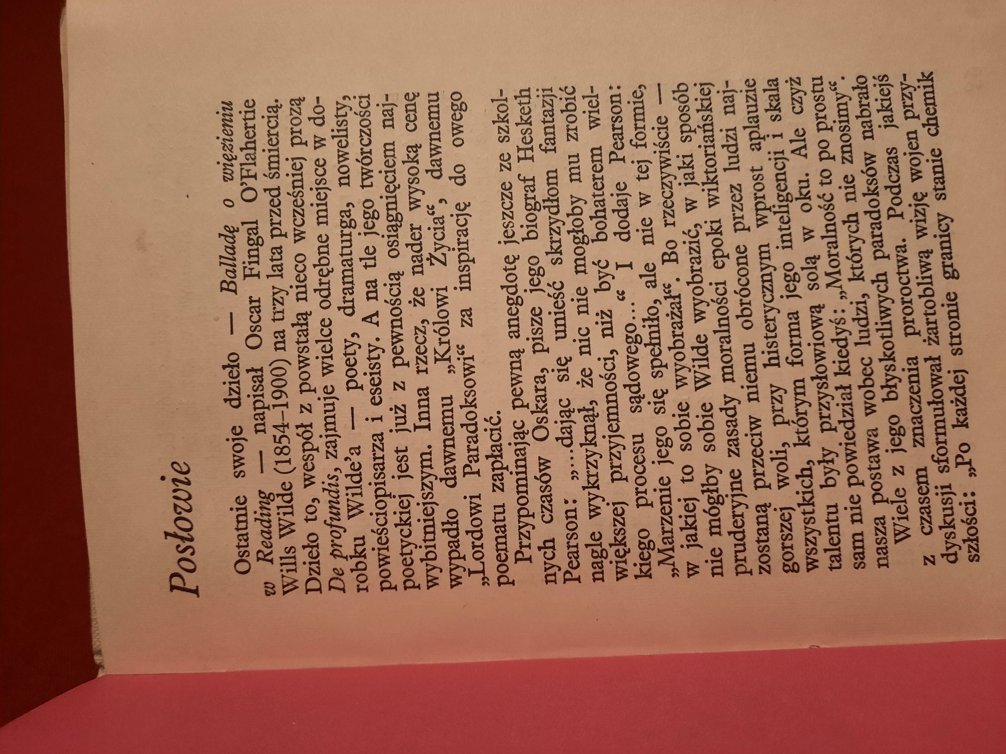 Ballada o więzieniu w Reading Oscar Wilde polski i angielski