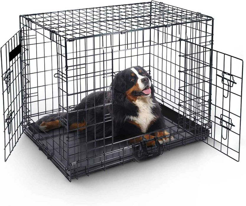 Novo! Dog Crate Jaula Transportadora Metálica XS S M L XL XXL