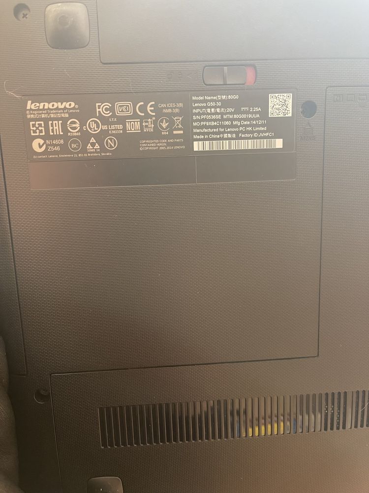 Lenovo G50-30 8Gb RAM