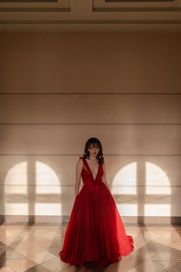 Suknia balowa czerwona