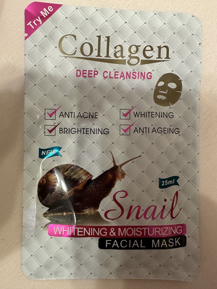 Крем-скраб для тіла Collagen Snail Scrub + маска в ПОДАРУНОК