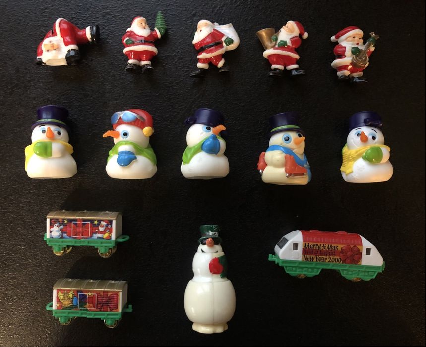 Кіндер Слони Гном Санта Клаус Сніговик Потяг Крокодили Бегемотики Качк