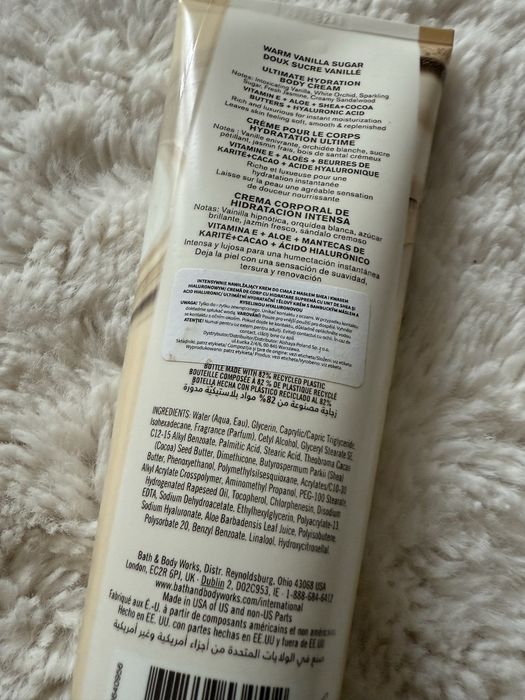 Balsam do ciała bath & body works - warm vanilla sugar