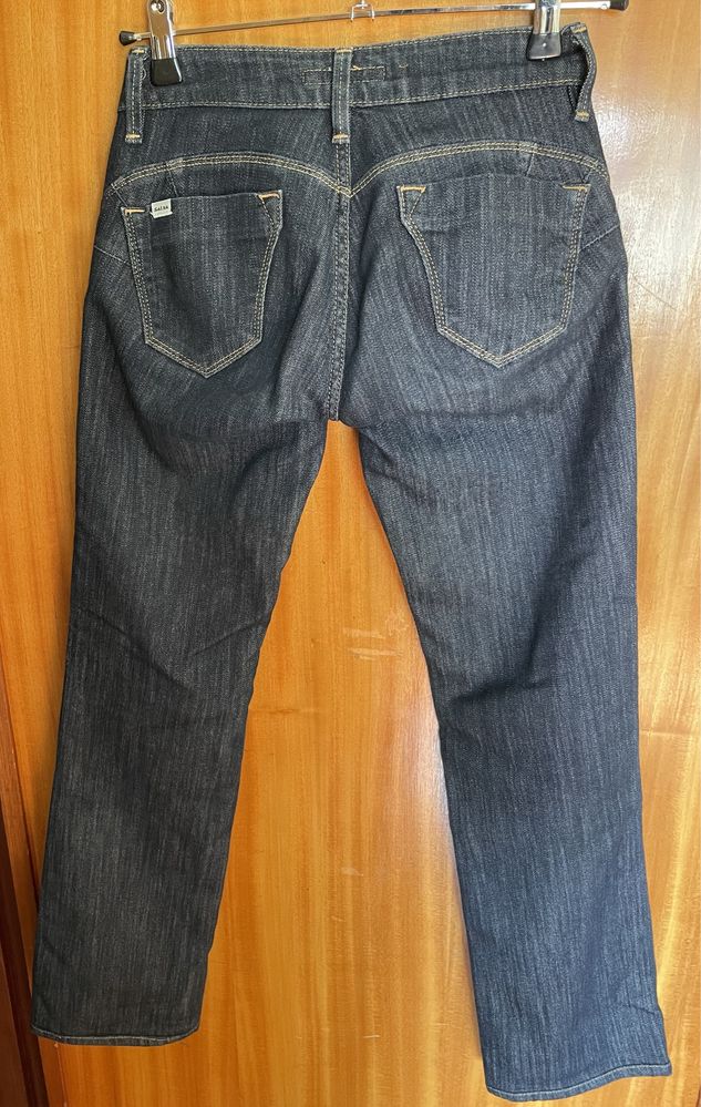 Calça de ganga azul salsa