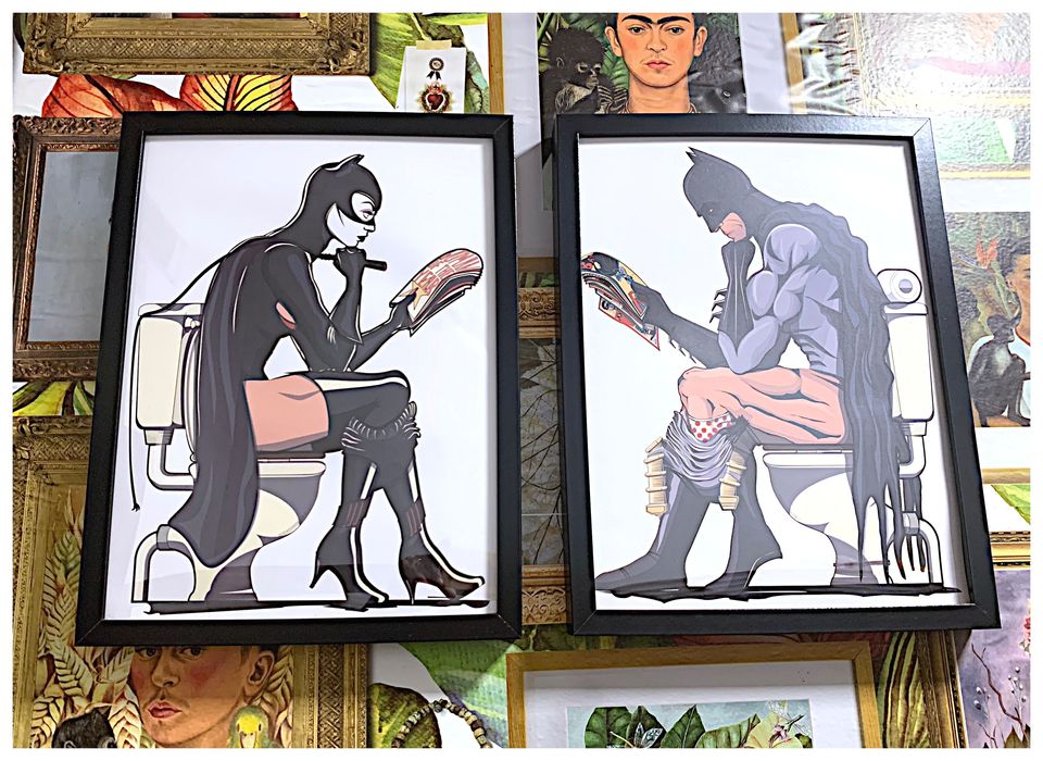 Quadro Catwoman/Superman WC