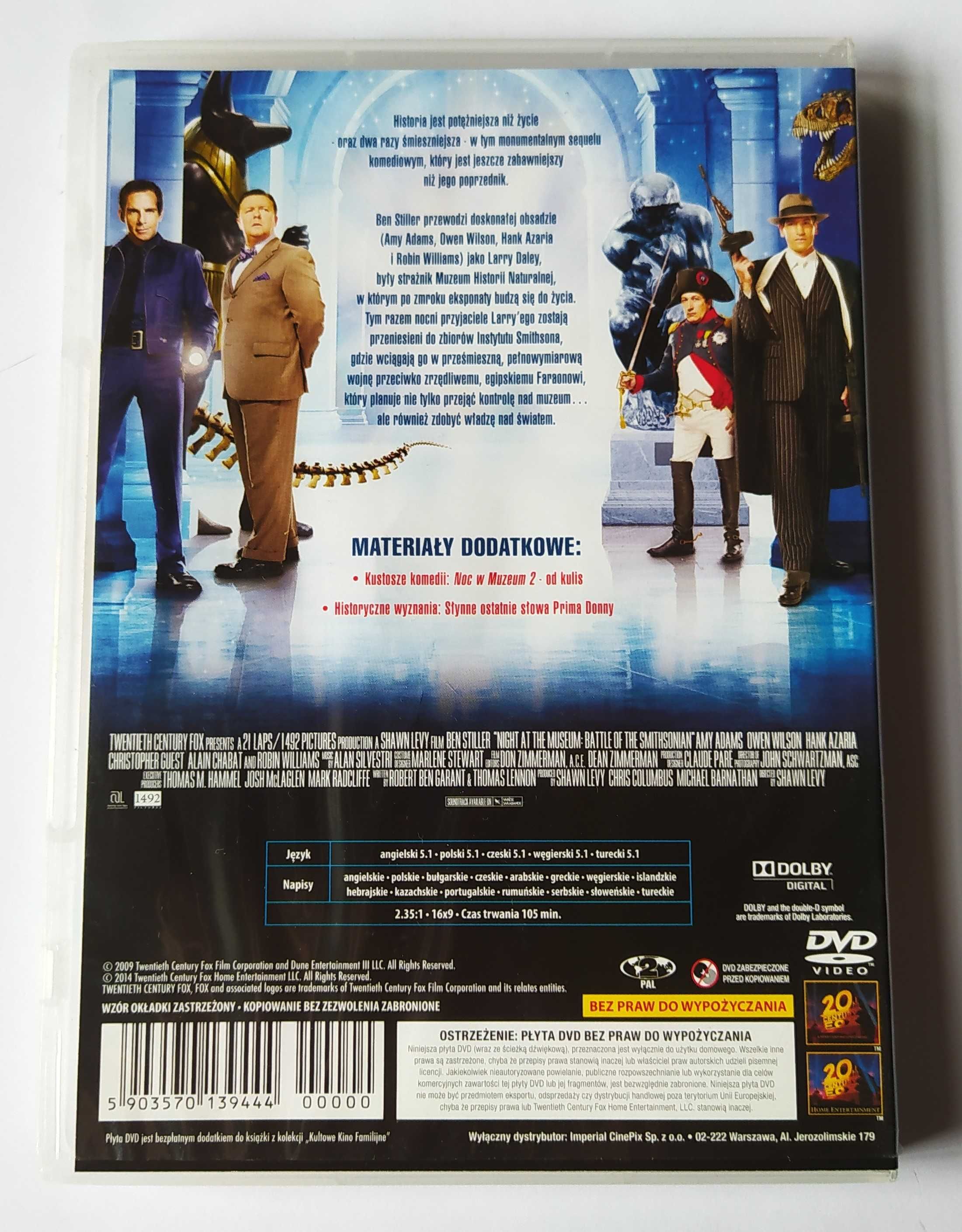 Ben Stiller - Noc w Muzeum + Noc w Muzeum 2 - 2 x DVD