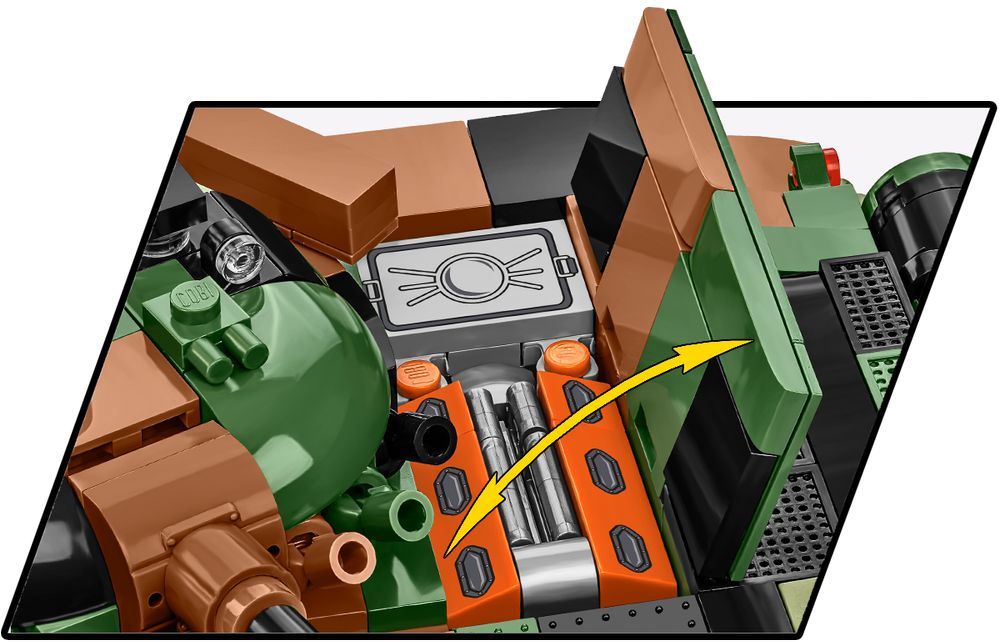 Klocki Cobi 2624 Czołg T-72M1R Pl/Ua 2 Figurki 2 Flagi Wojskowy Armia