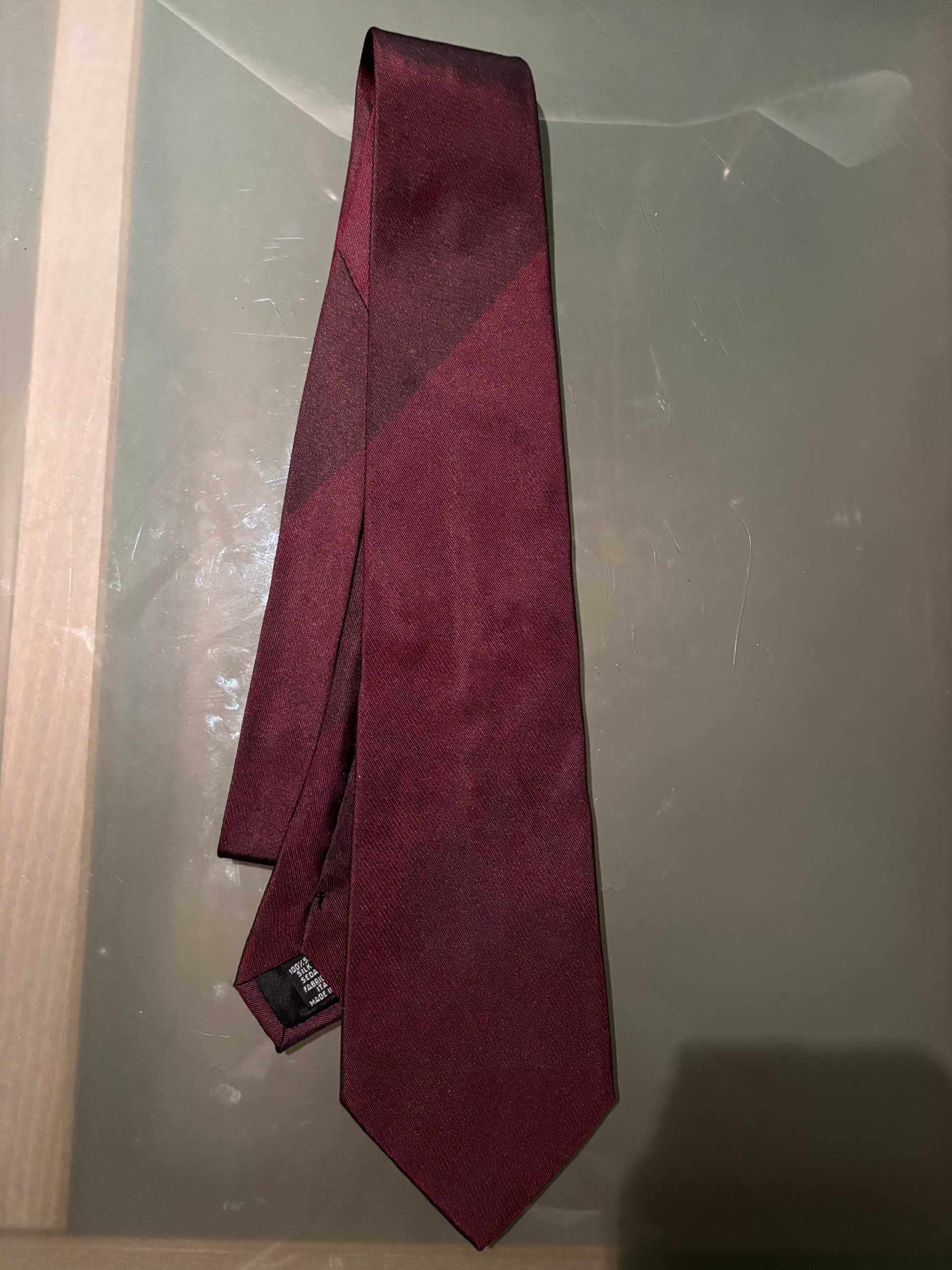 gravata bordeaux, seda, Boss