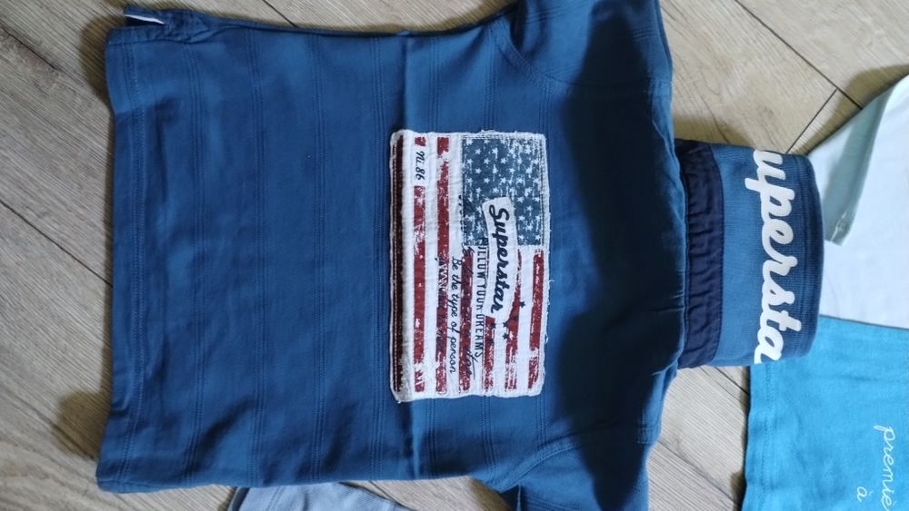 Zestaw t-shirtów, koszulek chłopięcych na lato 80-86