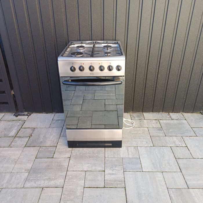 Kuchenka gazowa z piekarnikiem elektrycznym firmy Amica