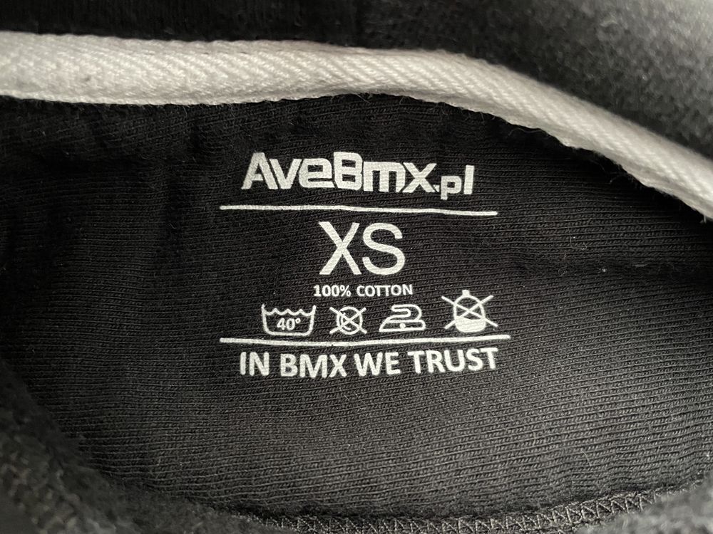 Bluza Ave Bmx, czarna z kapturem, rozmiar XS