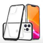 Clear 3In1 Etui Iphone 14 Pro Silikonowy Pokrowiec Z Ramką Czarne