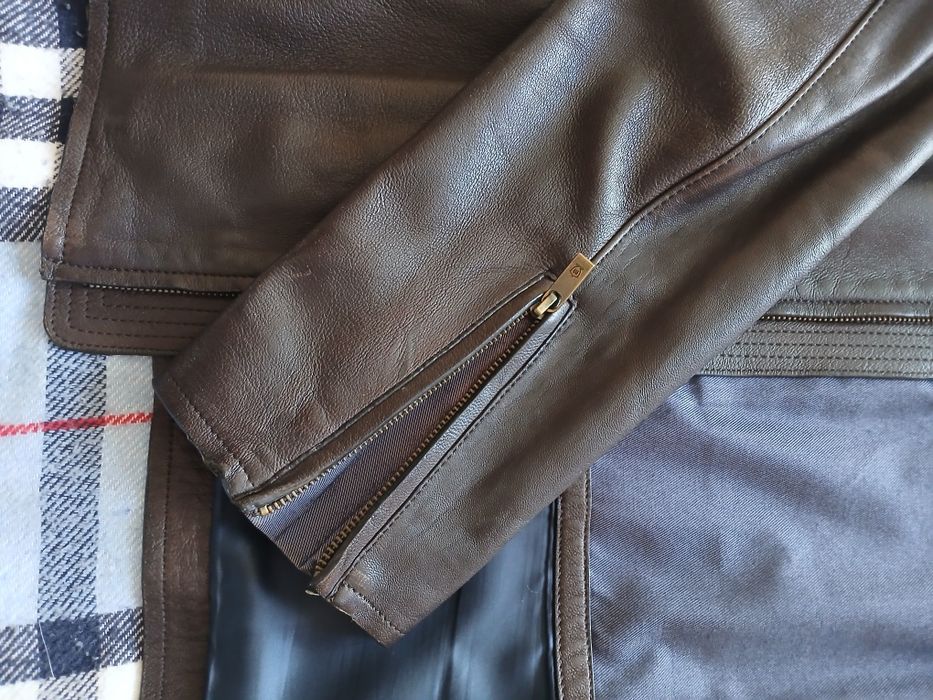 Шкіряна куртка Massimo Dutti, розмір по бірці XL