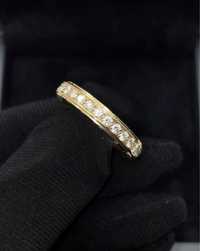 Золотое Кольцо дорожка 750 пробы с бриллиантами Mauboussen