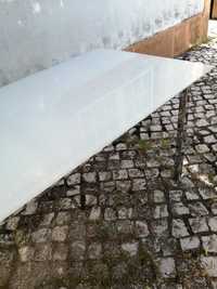 Mesa vidro fosco branco