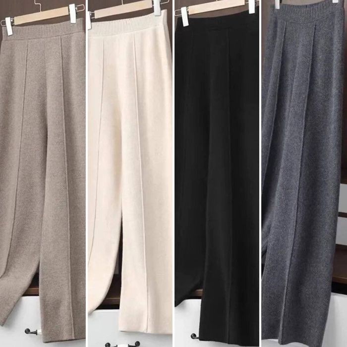 Жiночi теплi брюки палацо зi стрiлкою двостороння ангора