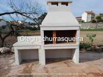 Churrasqueira, forno de pizza, fogão a lenha - construção manual