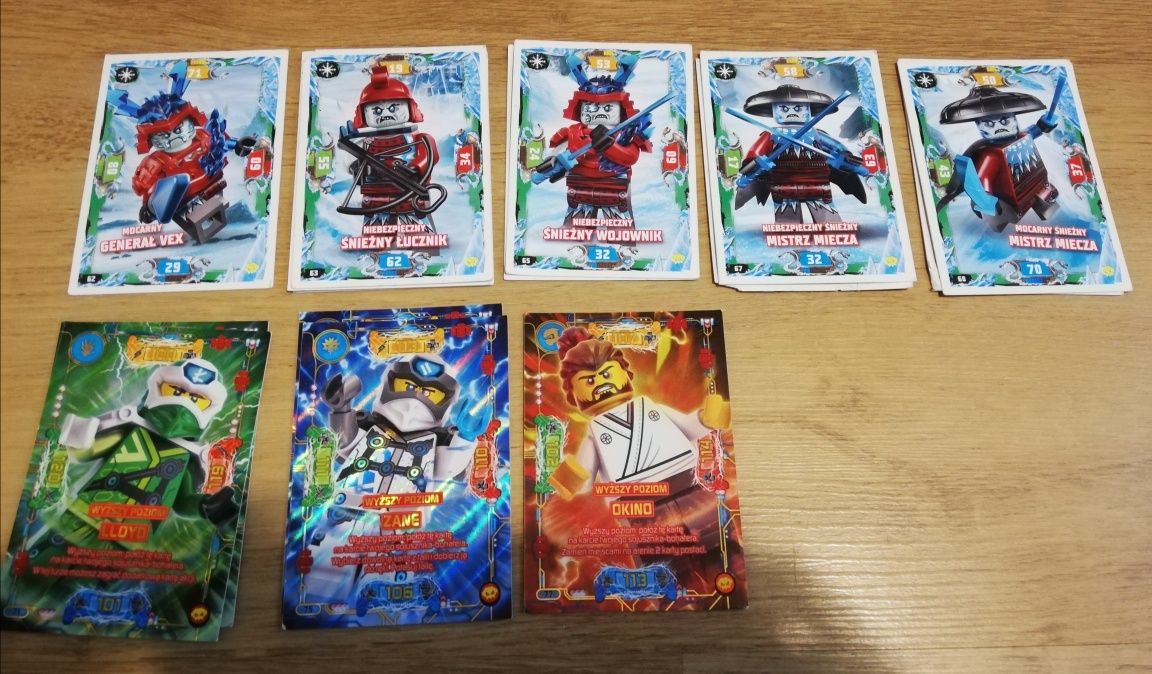 Sprzedam karty Lego Ninjago seria 5