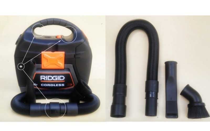 RIDGID WD0319 18V Li-Ion найпотужніший акумуляторний порохотяг пилосос