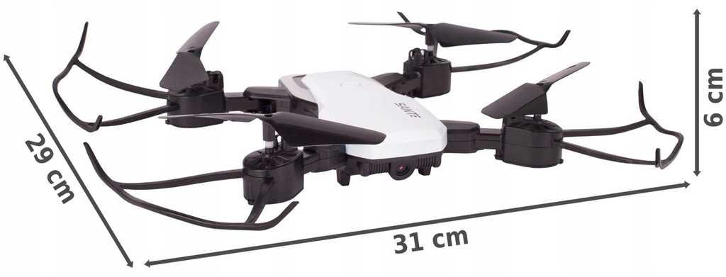 DRON Quadcopter 2,4 GHZ KAMERA Transmisja WIDEO HD Akumulator 3,7