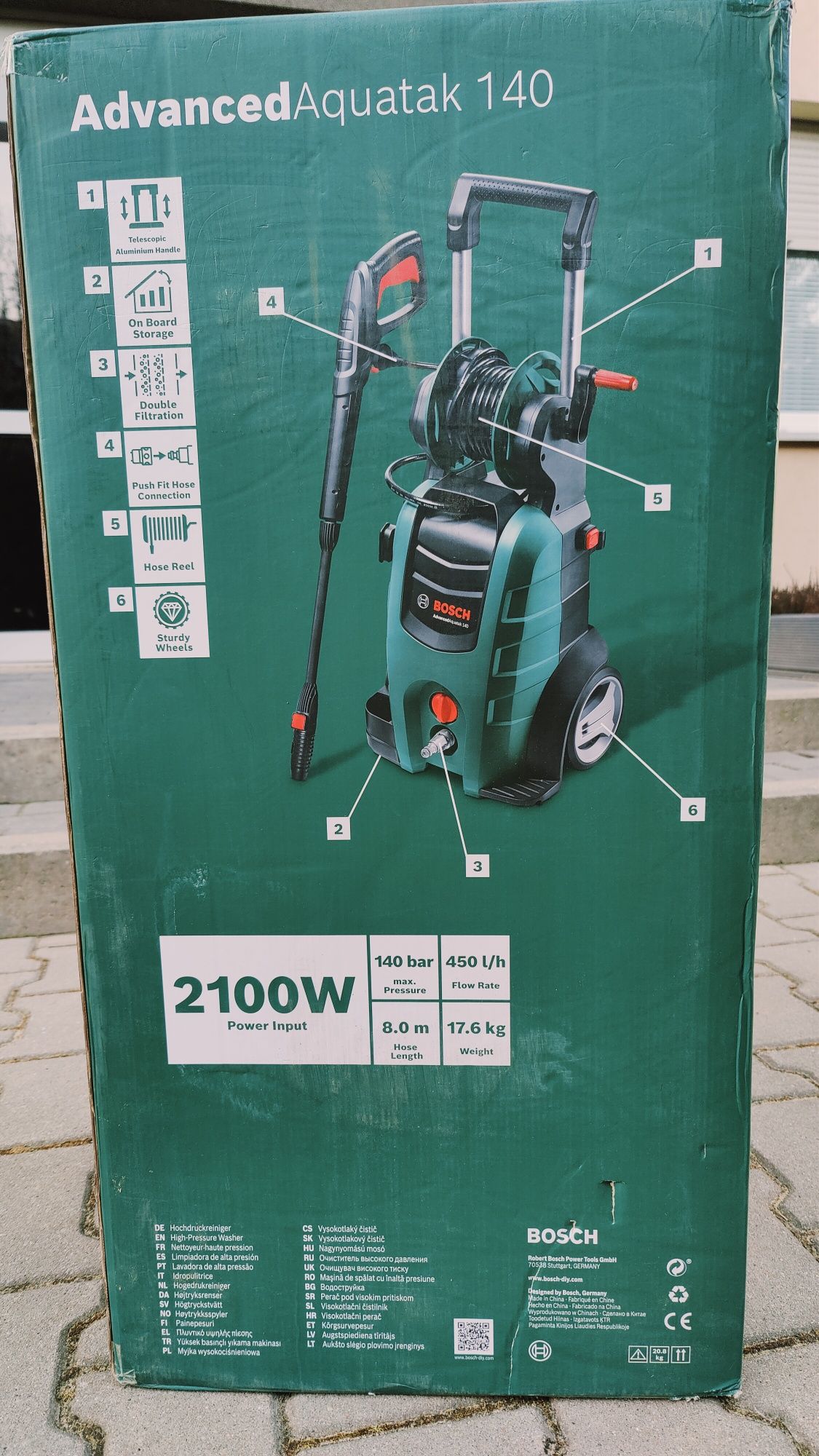 BOSCH Myjka Wysokociśnieniowa Advancedaquatak 140 Marki Bosch (2100 W)