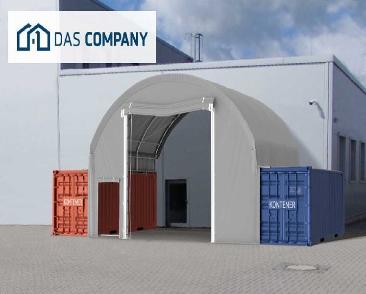 Namiot ZADASZENIE do kontenerów WEJŚCIE+WJAZD 8x6m
