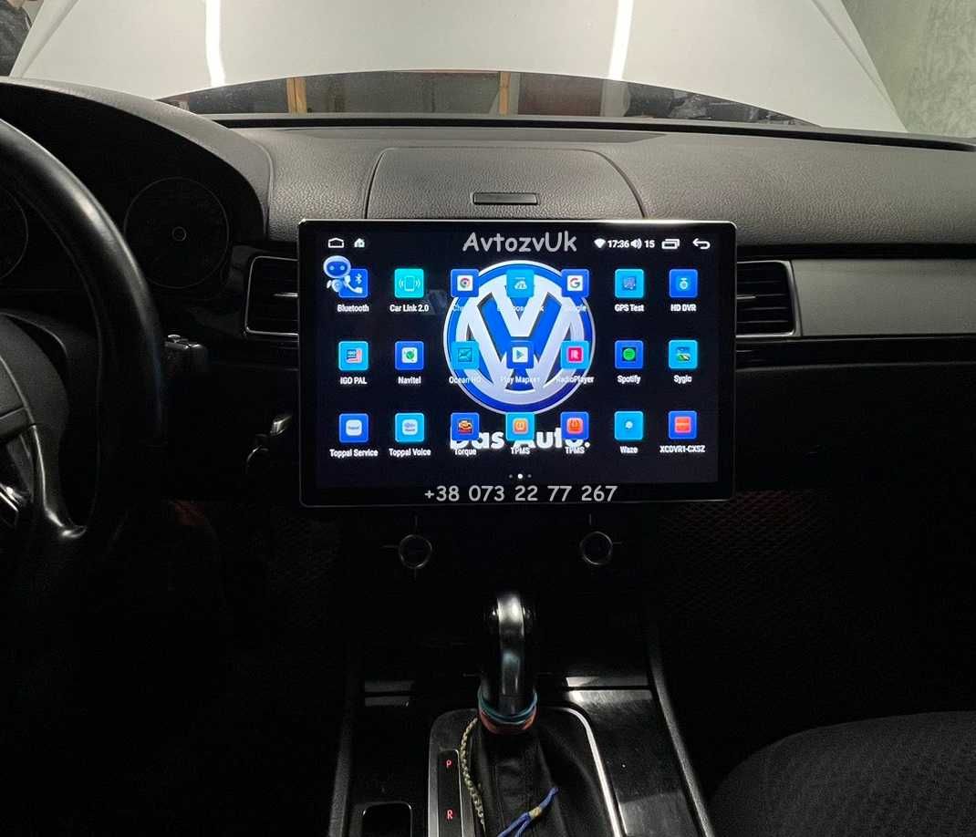 Магнитола TOUAREG Volkswagen VW Tesla 2 din Тоурег CarPlay Android 14