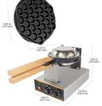 Gofrownica bąbelkowa egg waffle bubble waffle Gofry 1400W
