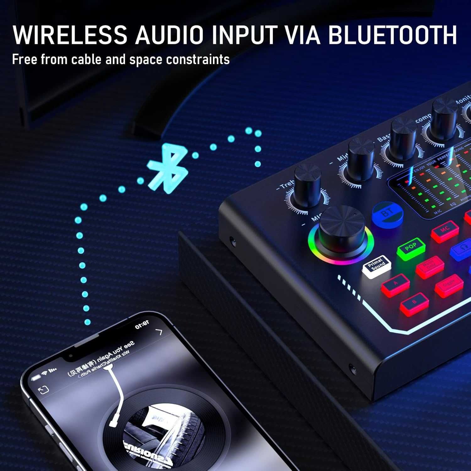 Микшер для стримов (тикток) Mixer audio sound