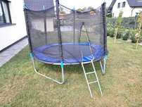TRAMPOLINA ogrodowa dla dzieci 244cm DRABINKA