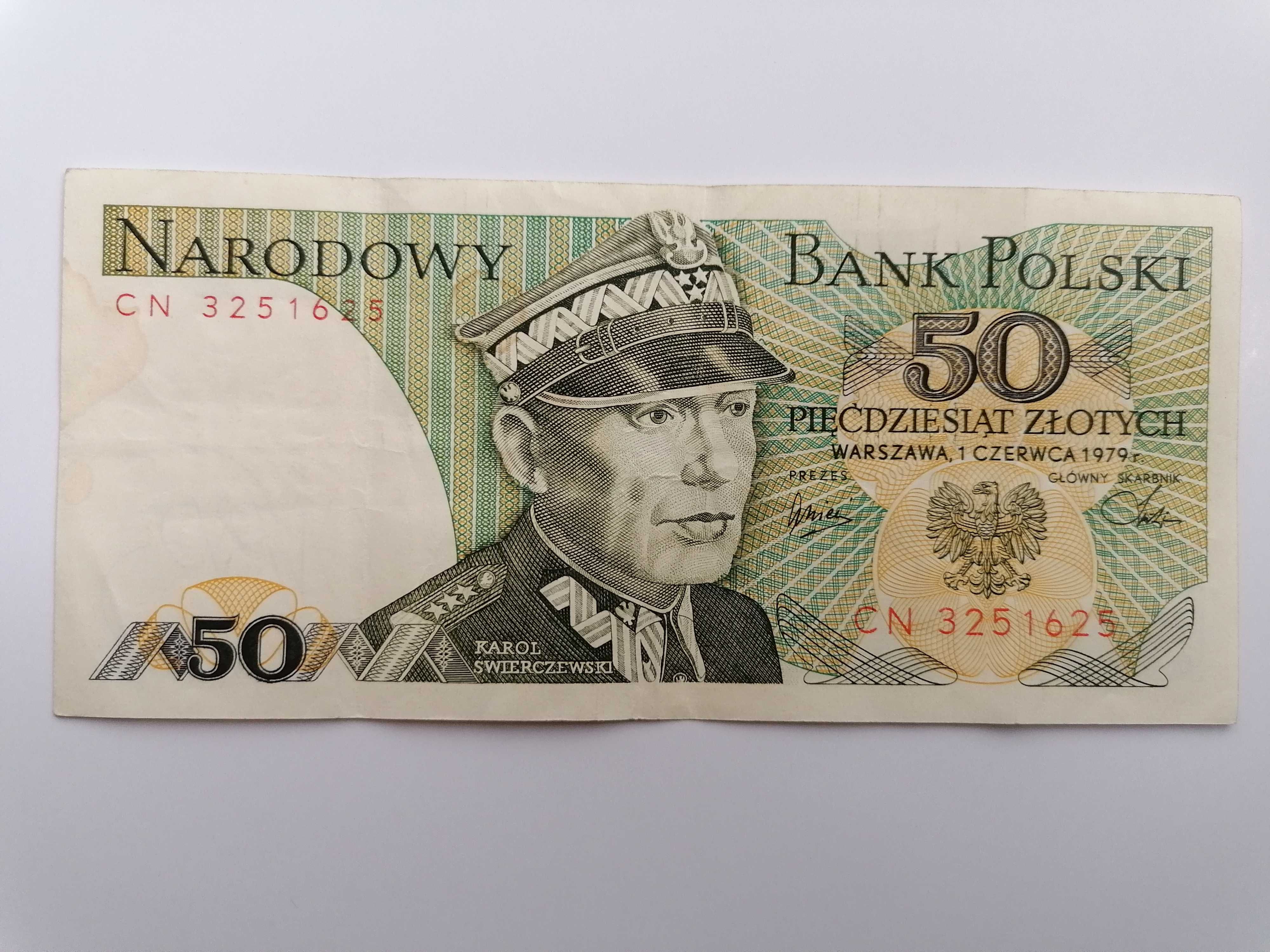 Banknot PRL 50 zł 1979r