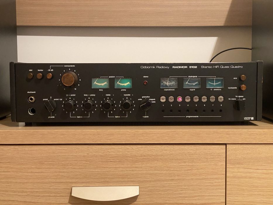 Amplituner Unitra Radmor 5102 po serwisie w pełni sprawny przestrojony
