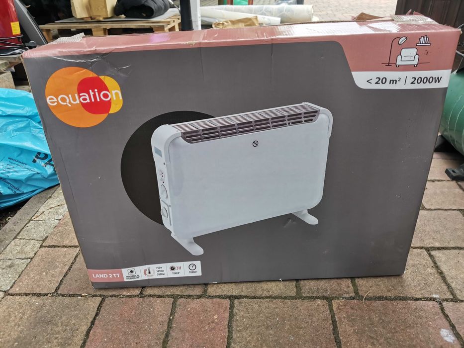 Grzejnik konwektorowy 2000W, z nawiewem