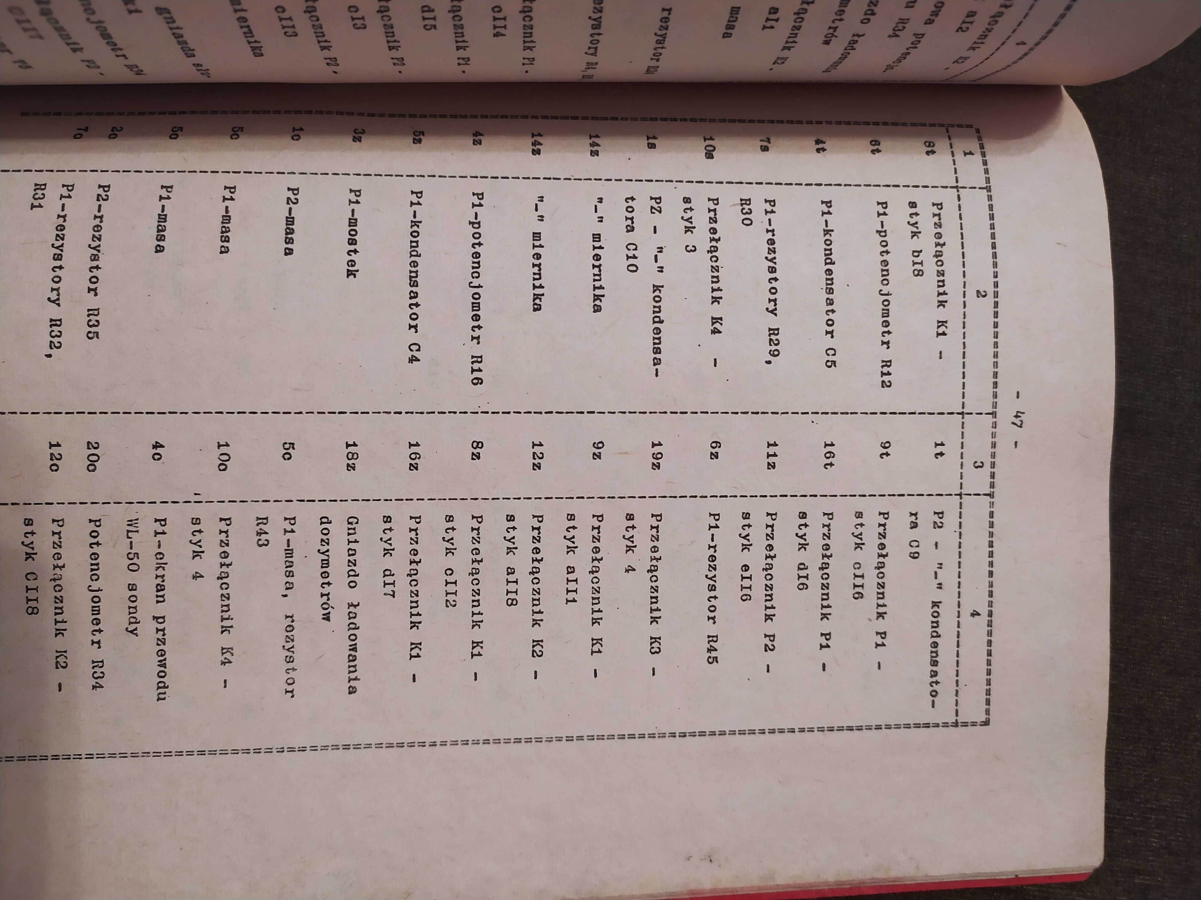 Instrukcja Wojsk Chemicznych Naprawa rentgenoradiometru DP-75