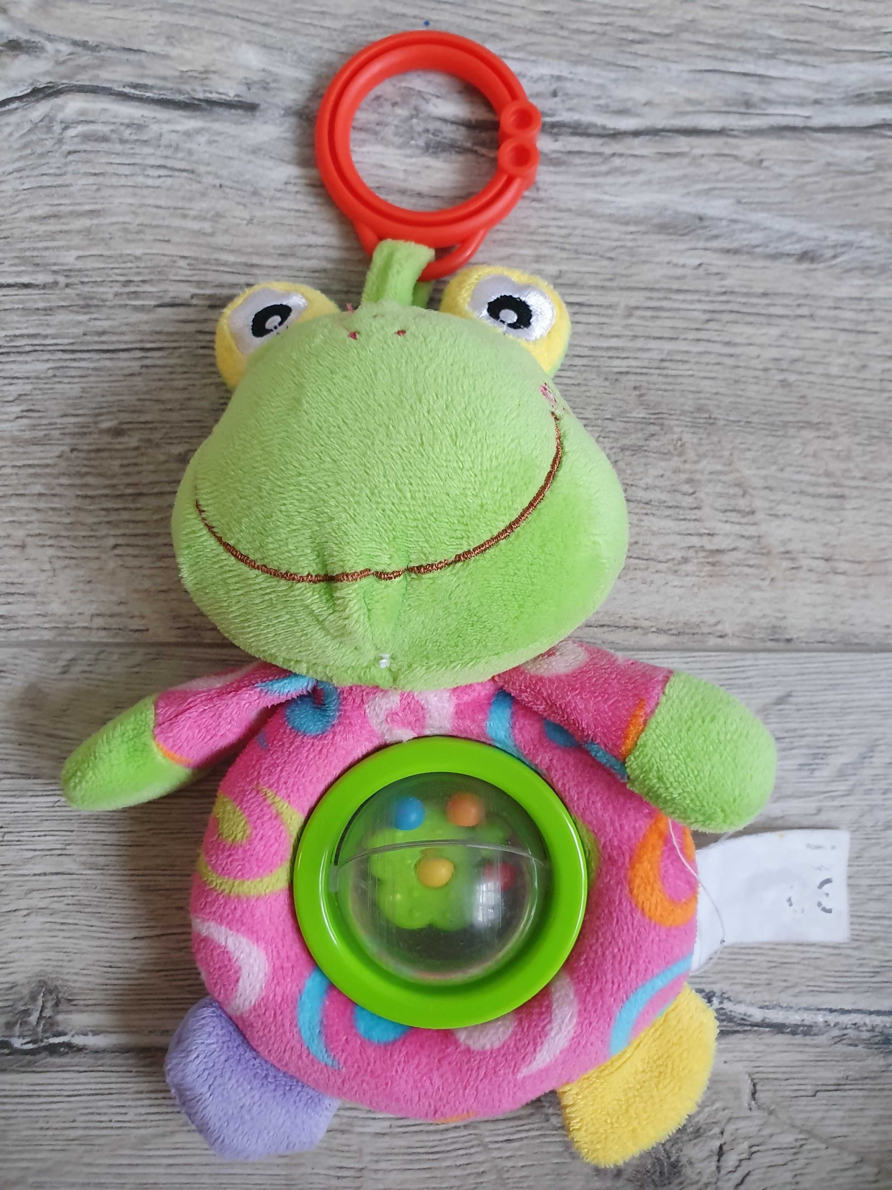 Grzechotka Żaba pluszowa zawieszka 22 cm