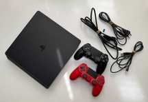 Konsola PS4 Slim 1TB + 2 pady + 4 gry