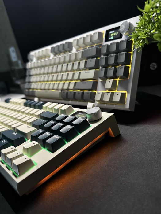 ‼️•Механічна клавіатура Attack Shark K86 Blue-White/Retro Grey•‼️