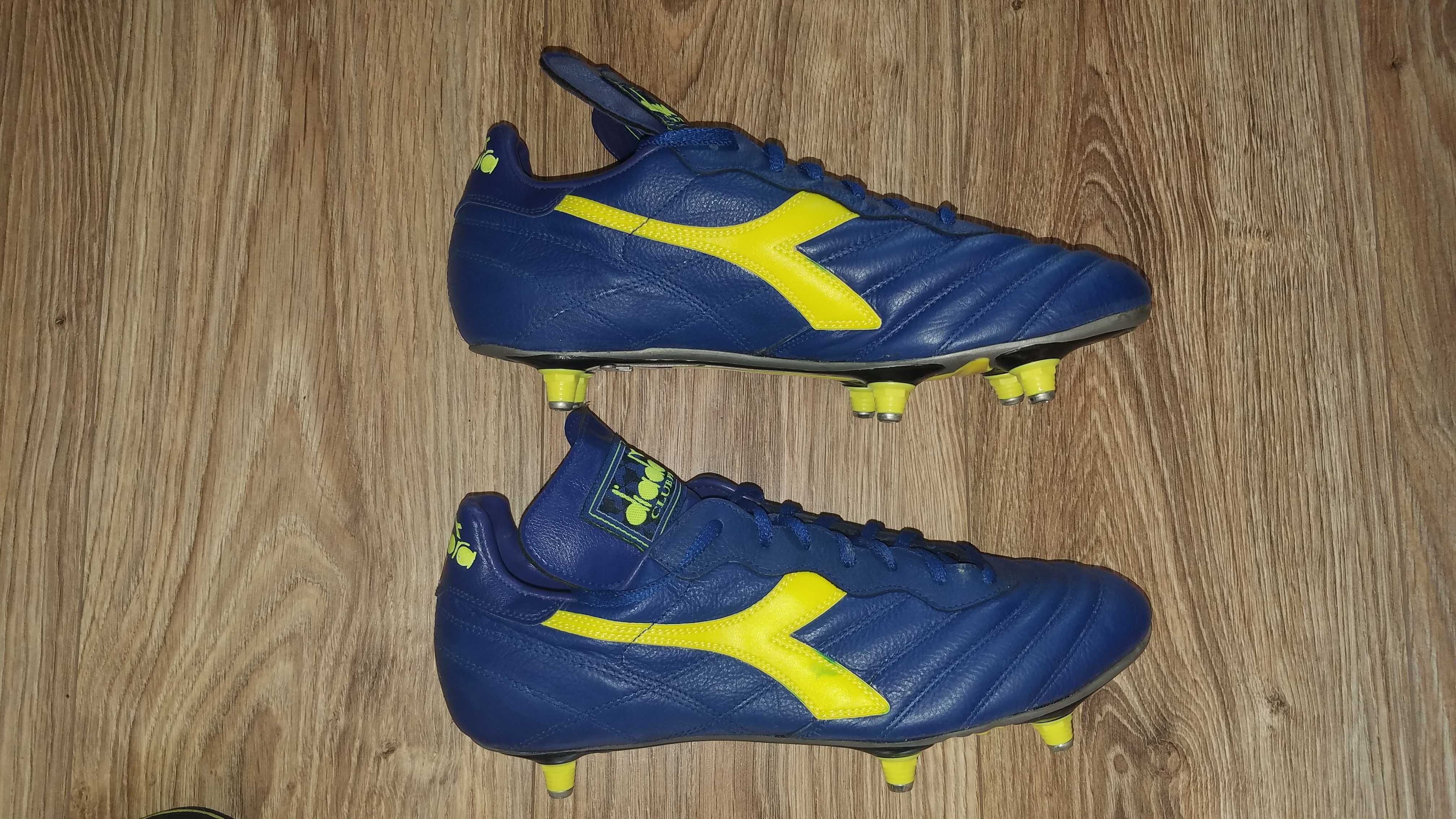 Buty Diadora Club PRO SG EUR43 27.5cm wkręty korki Skóra* na trawę UK9