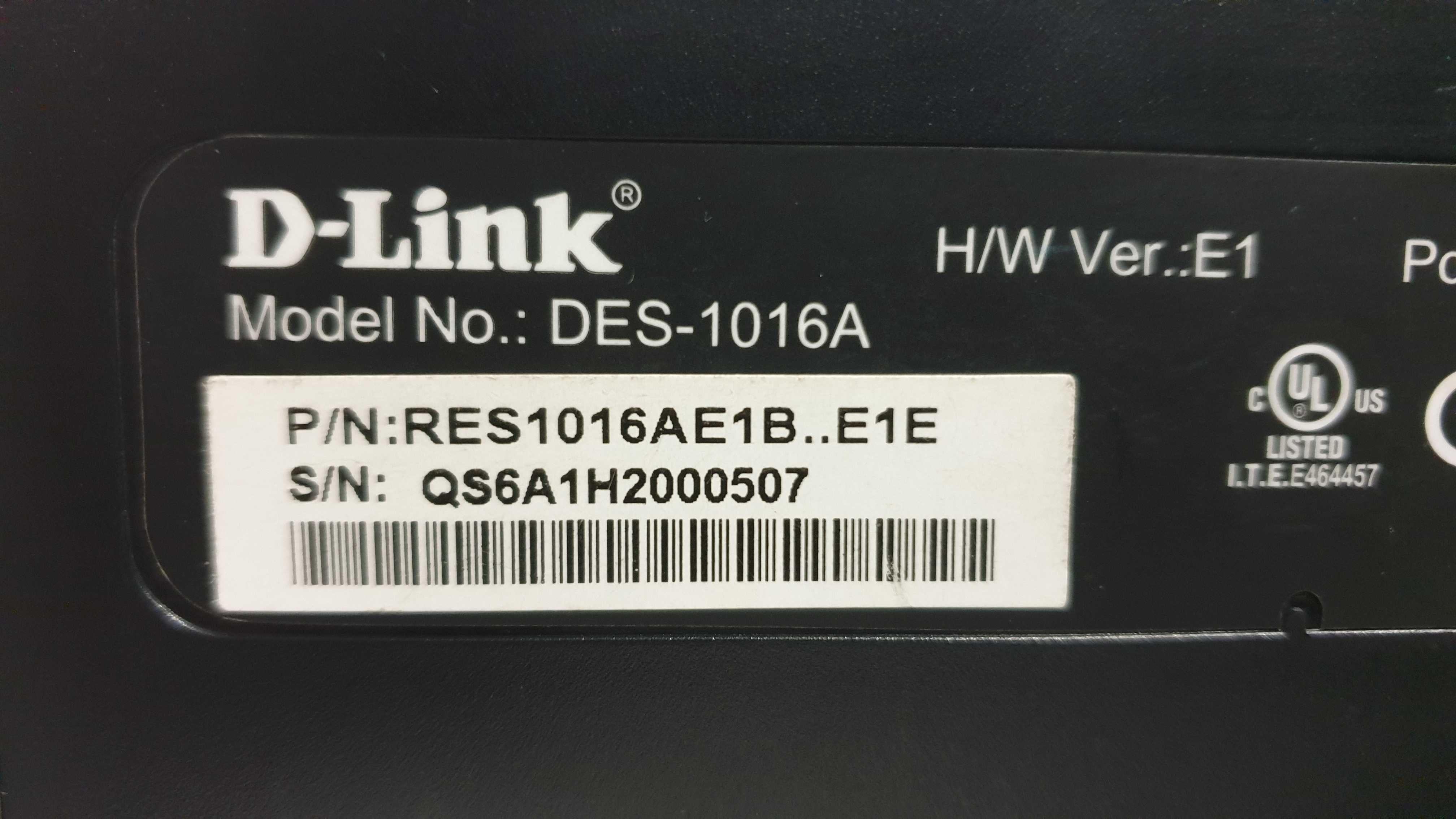 16 портов, Коммутатор D-link DES-1016A dlink свитч