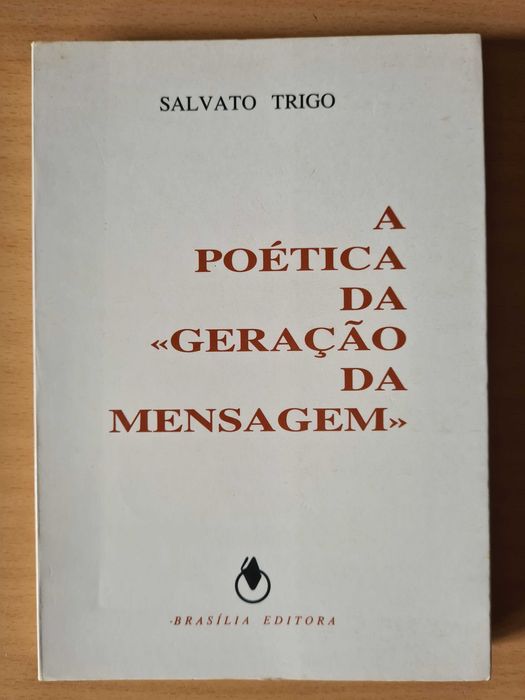 Livro "A Poética da Geração da Mensagem" de Salvato Trigo