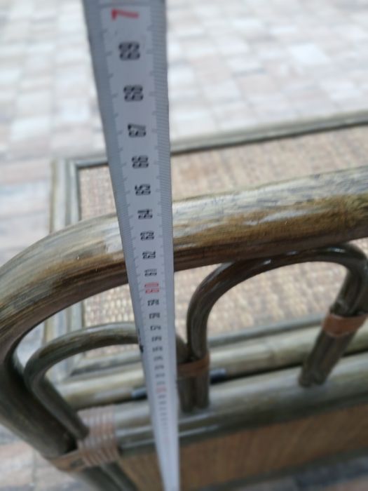 Skrzynia siedzisko z oparciem rattanowa