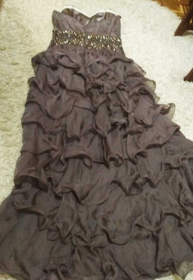 Платье 42р. S. фатин, паетки,стразы,вечернее ,блестящее,нарядное