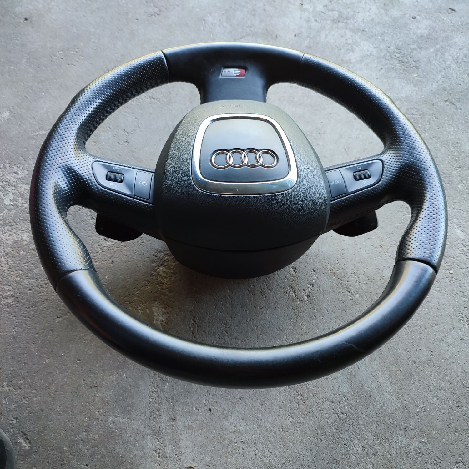 Kierownica S-line multi łopatki F1 Airbag Audi A4 B7 B8 A6 C6 A8 D3 Q7