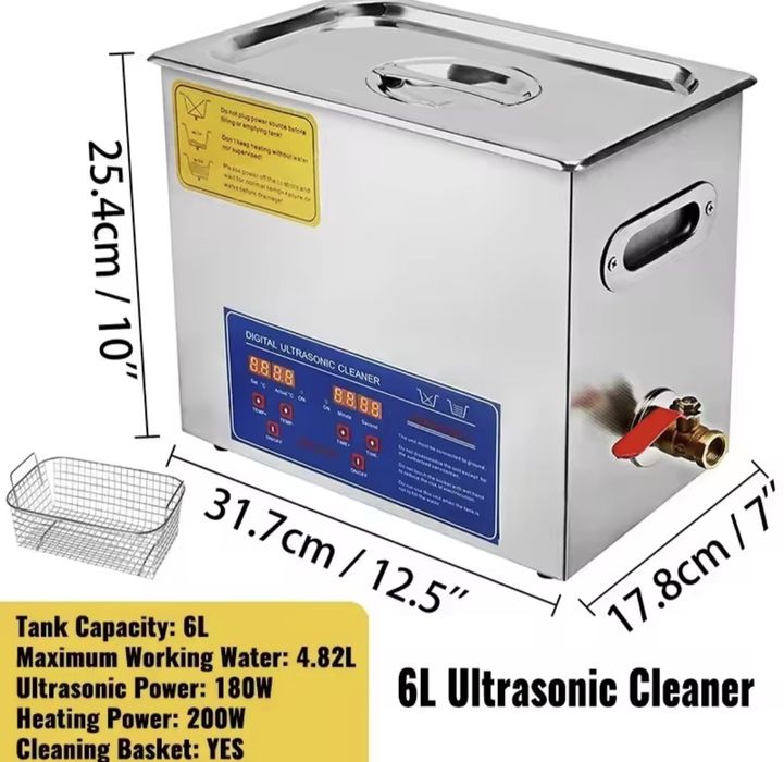 Myjka ultradźwiękowa 6l NOWA!